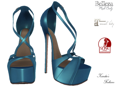 Second Life Marketplace - Blue Madison Shoes